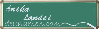 Anika Landei Visitenkarte
